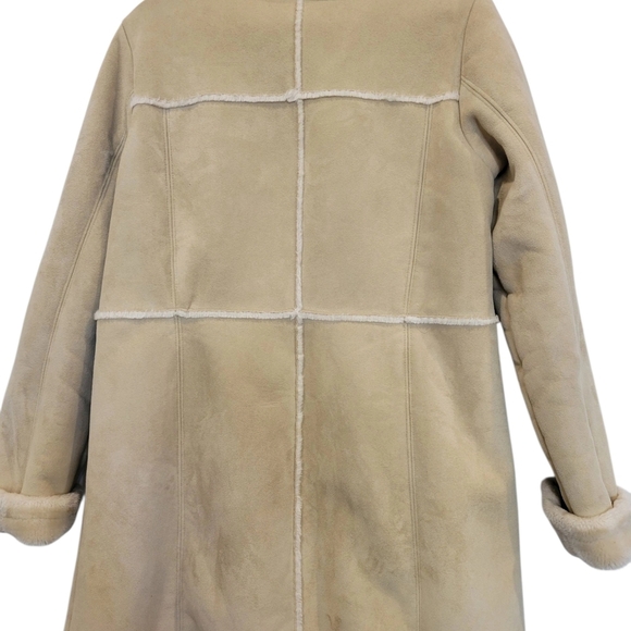 Lady Hathaway Womans Vintage Cozy Faux Suede Jacket Large - Picture 2 of 8